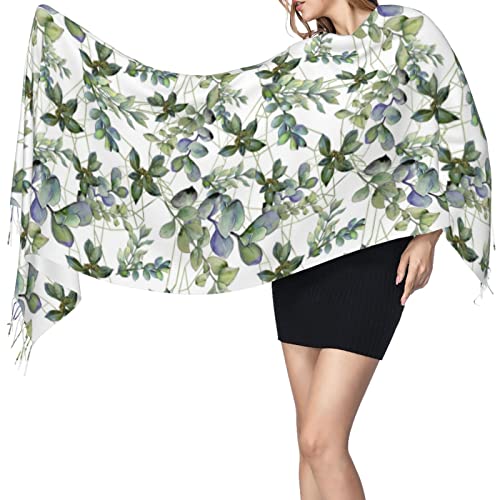 Écharpe chaude eucalyptus femme noire PSVOD balade hiver