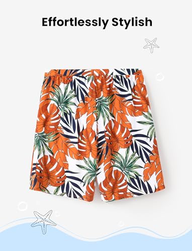 Image of PATPAT Family Matching Swimsuits Two Piece Hawaiian Tropical Beach Bikini and Swim Trunks Set Mommy and Me Bathing Suits