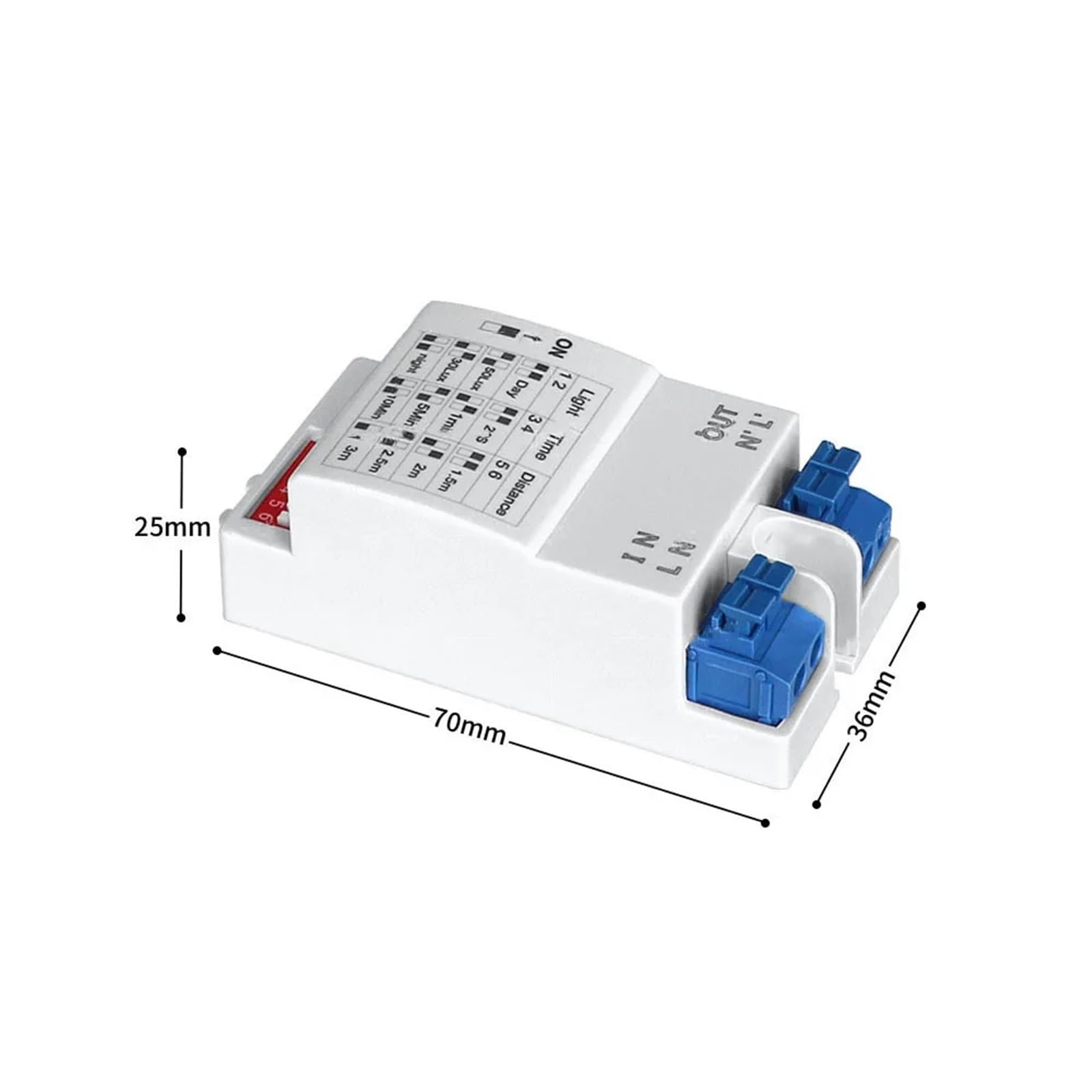 AC 220V Tempo Regolabile 5.8GHz Microonde Sensore Radar Interruttore Corpo Rilevatore di Movimento Ritardo Relè Interruttore Sensore di Luce LED