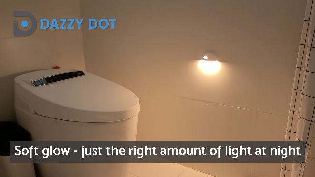 Image of DAZZY DOT Motion Sensor Night Light, 3 Pack Rechargeable LED Stair Lights | Ultra-thin design; 10hr runtime; 30s auto-off; stepless dimming; strong magnet; renter-friendly accessories