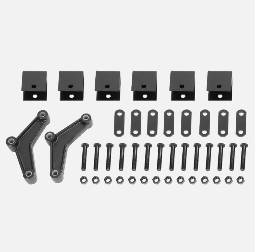 New Tandem Trailer Axle Shackle Kit Heavy Duty Steel for Double Eye Spring US