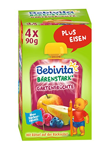 Bebivita Gartenfrüchte, 4er Pack ( 4 x 4 x 90 g )