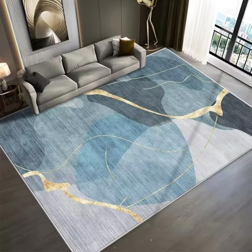 Tapis de chambre luxueux au design géométrique moderne et chic - 2