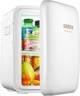 Car refrigerator-TOYM 8L Portatile Mini Frigo- Elettrico Freddo & Caldo - AC/DC per Auto e casa,Frigo per Cura della Pelle e Cosmetici, Include Ripiani Rimovibili, modalità Eco