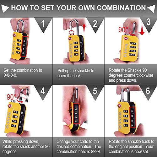 Anvil Tsa Approved Luggage Lock thumb #3