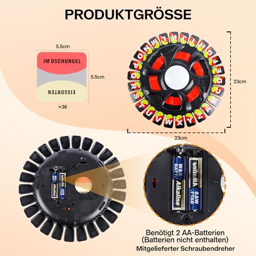 Wörter Sturm Brettspiel – Gesellschaftsspiel für 2-8 Spieler ab 14 Jahren, Partyspiel & Familienspiel (Schwarz) – Bild 7