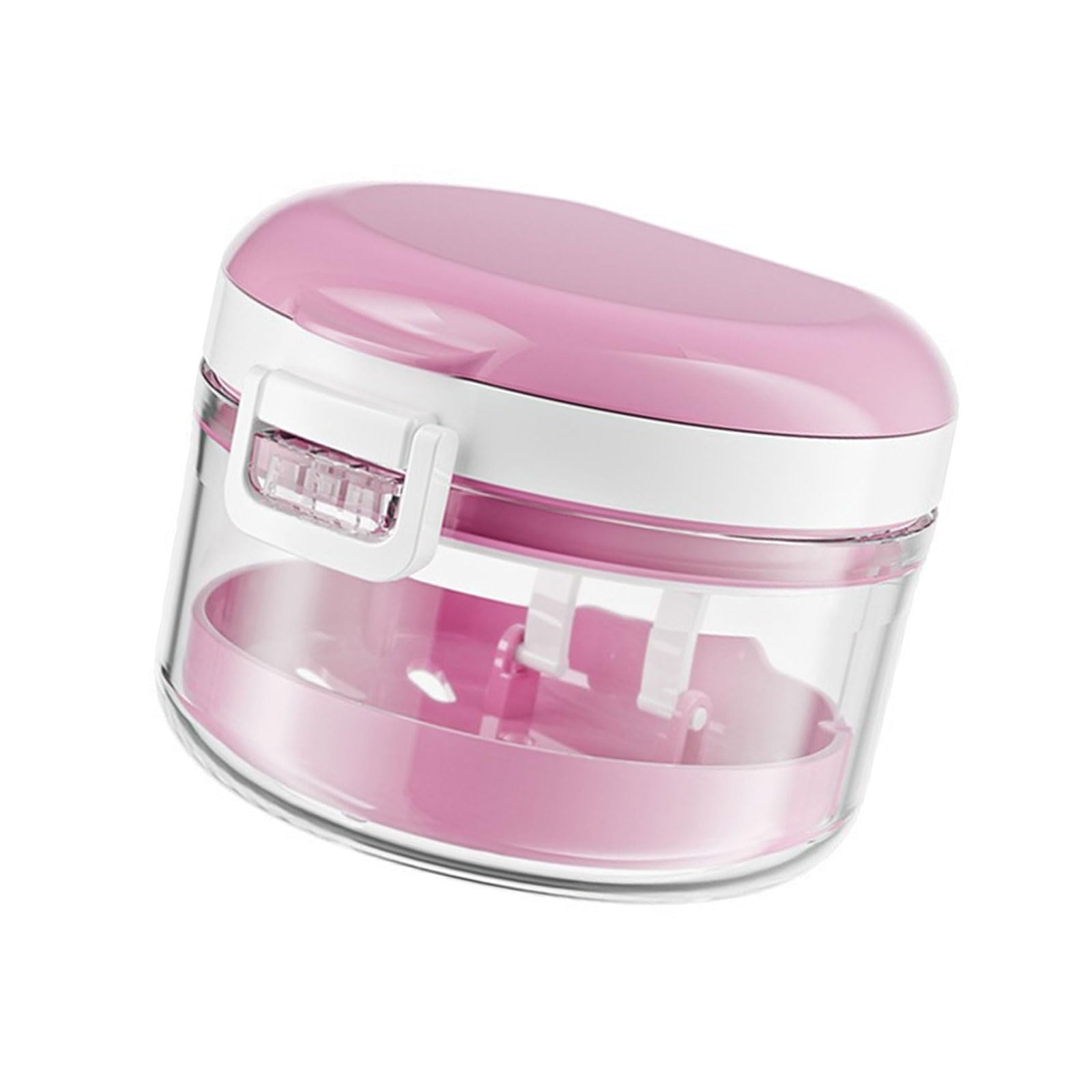 Tsophreniq Multifunctional Denture Container with Leakproof Storage and Ventilated Layers Secure Carry Elderly Organization Denture Storage Case