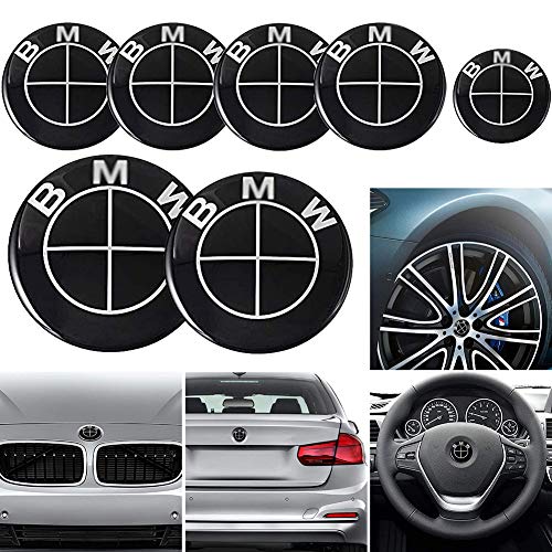 HELMT Emblemas de Fibra de Carbono de 7 Piezas para BMW -...