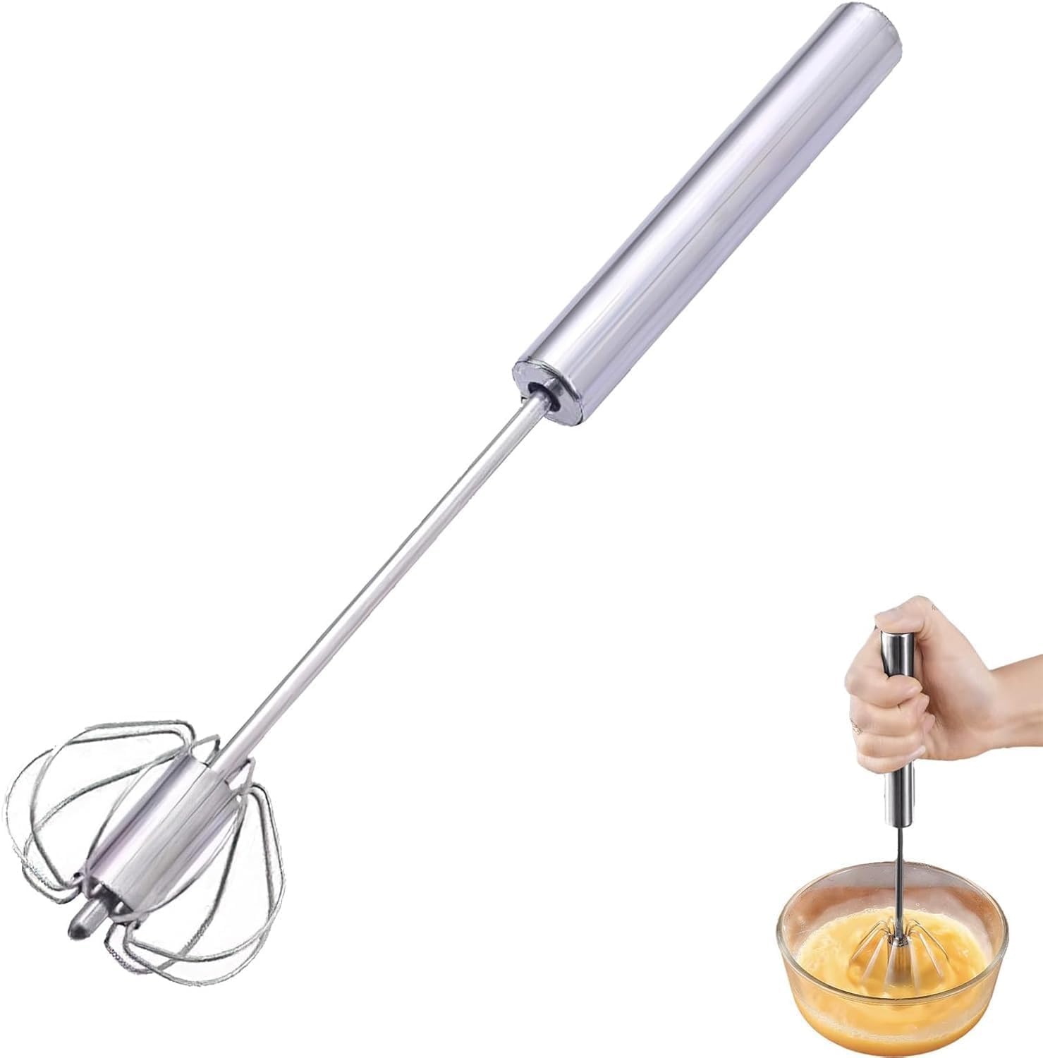 Skiner Hand Press Blender – Stainless Steel Automatic Hand Blender for Kitchen, Lassi & Butter Milk Maker, Egg Beater & Mixer for Juices, Shakes, Coffee Froth, Everyday Cooking (Pack Of-1)-image-21