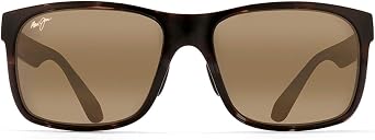 Maui Jim Polarized Men's and Women's Red Sands Universal Fit Rectangular Sunglasses