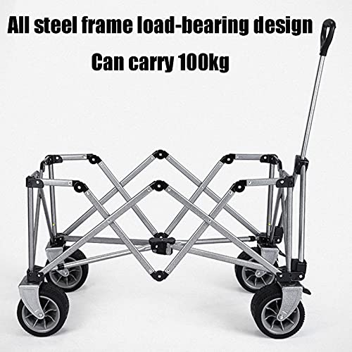 Garden Trolley Draagbare Campingtrolley Met Plafond, Opvouwbare Tuintrolley Voor Thuis, Afneembare En Wasbare Oxford… - Image 8