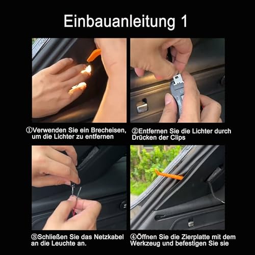 Auto Kofferraumbeleuchtung Led,Dynamische Fließender Kofferraum-lichtstreife, 4 M wasserdichte, hochtemperaturbeständige Flexible Led Kofferraum Lichtstreifen Auto, Pickups,Weißes Licht