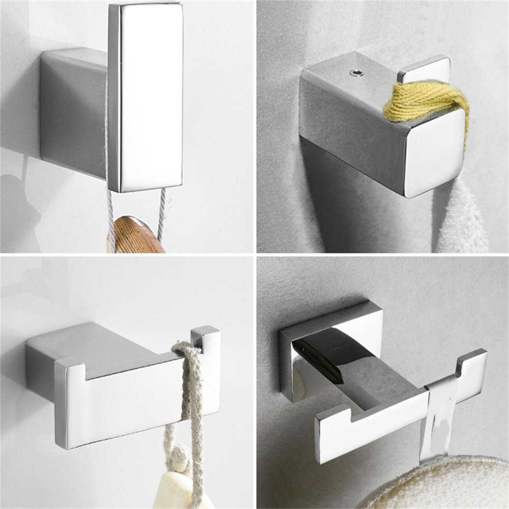 Lot De 2 Crochet Peignoir Adhesif Acier Inox Crochet Serviette Salle De