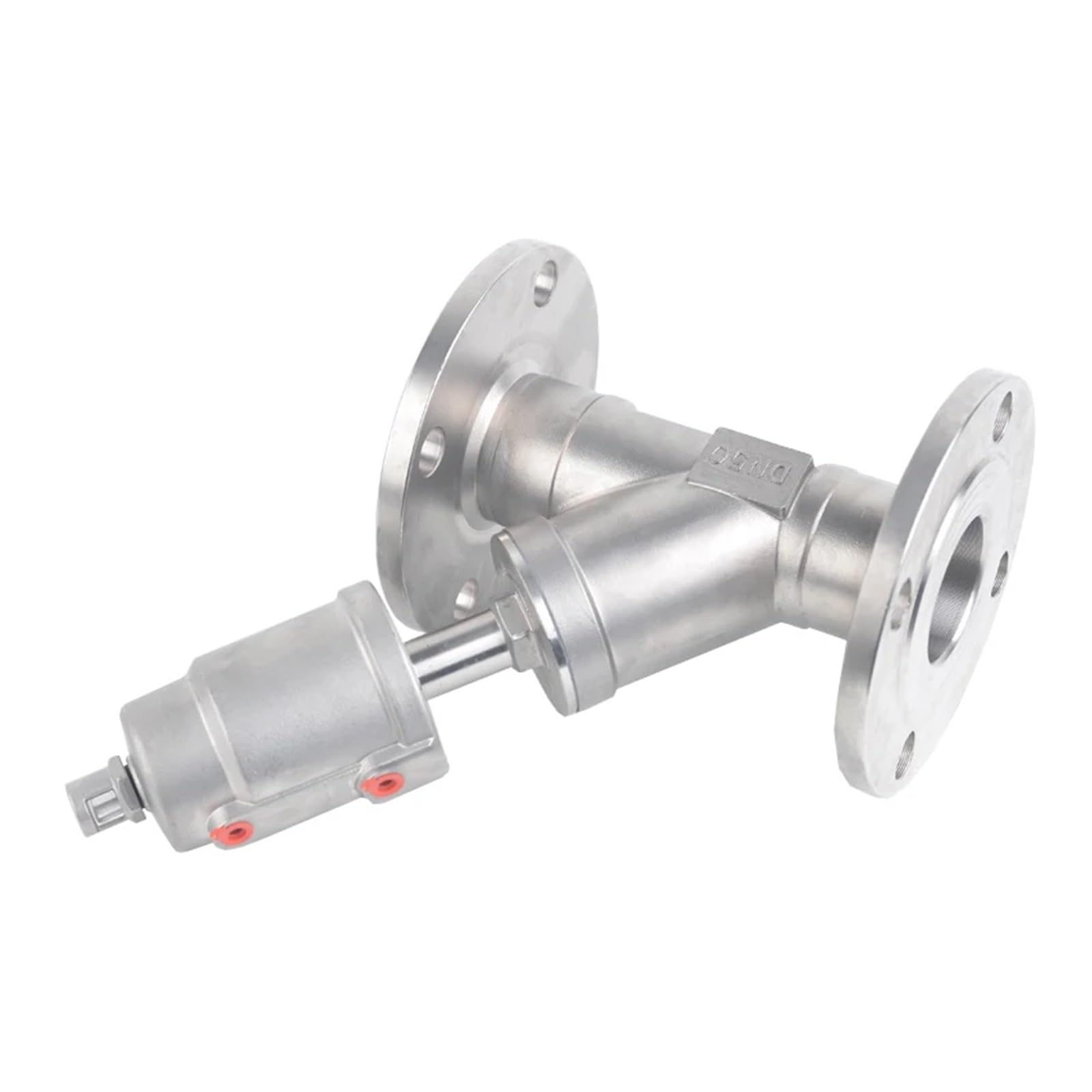 UWUKCJOKQ DN50 Stainless Steel Flanged Pneumatic Angle Seat Valve Normally Closed Valves(CLOSED-SINGLE ACTING)