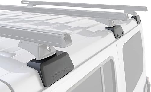 Rhino-Rack Jeep Wrangler JL Unlimited 4 puertas duro interno estructural portaequipajes/sistema de montaje de 3 bases de columna vertebral desnuda