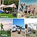 Sckee Camping Toilet, Portable Toilet for Adults, Portable Travel Folding Toilet with Lid and Paper Holder, Compact Potty for Car, Camp Toilet Portable Toilet for Camping, Hiking,Truck, RV, Beach