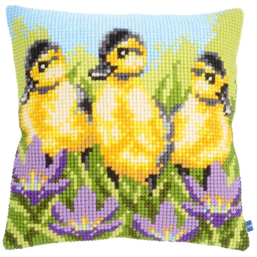 Vervaco Ducklings Cushion Needlepoint Kit