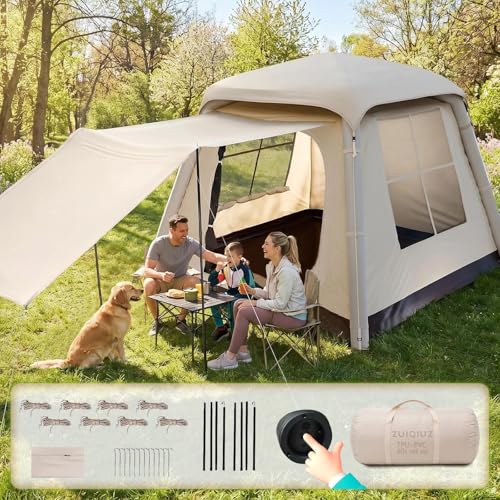 Carpa inflable portátil automática para camping 3 personas