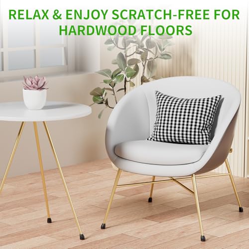 Image of 24PCS Extra Small Chair Leg Caps for Hardwood Floors Round, Fit 0.4 inch-0.55 inch