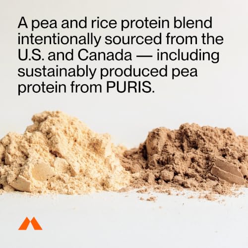 Image of Momentous Vegan Protein Powder, 20g Pea & Rice Blend Protein, Chocolate | Complete Amino Acid Profile to Support Lean Muscle Growth, NSF Certified for Sport, Non-GMO & Gluten-Free (22 Servings)