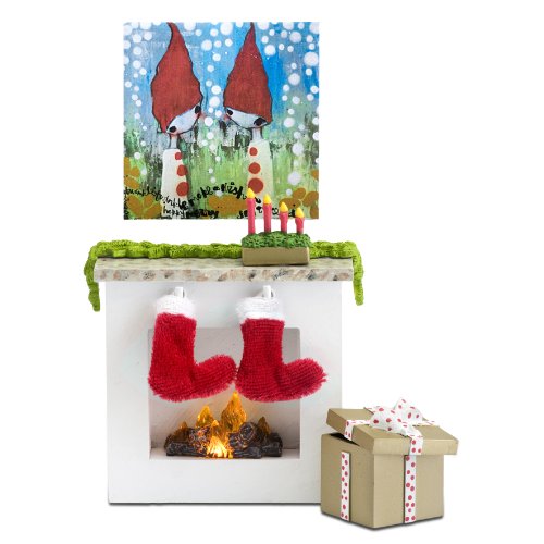 Preisvergleich Produktbild Lundby 60.3052.00 - Kaminecke, Minipuppen mit Zubehör