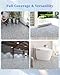 Epoxy Colored Sand Floor Paint for Concrete (202 Fl Oz) – White & Gray Granite Garage Floors Painting High Gloss Durable Finish Coating for Garage, Porch, Basement, Patio, Indoor & Outdoor Use Covers About 40 Sq Ft