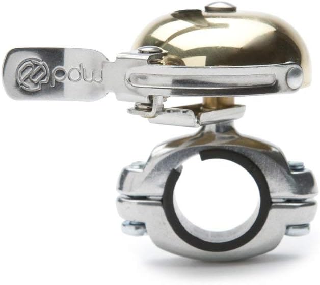 Portland Design Works | King of Ding II Brass Bell, Coming in Hot Edition , Gold, 22.2-25.4mm Handlebars : Sports & Outdoors