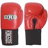 Ringside Competition-Like Safety Sparring Gloves Hook & Loop, Red 10 oz.