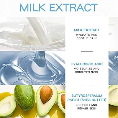 Face Milk Cream, Moisturizing Nourish Skin Repair Face Moisturizer to Hydrating & Smooth Dry Skin, Firm Skin, Day & Night Cream for Girl Women Beauty Skin Daily Care Milk Facial Cream