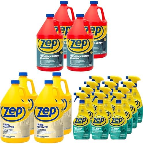 Zep Premium Carpet Shampoo + Urine Remover + Pet Stain and Odor Remover - 1 Gallon (Case of 4) ZUPXC128 + 1 Gallon (Case of 4) ZUURMV128 + 32 oz. (Case of 12) ZUPETODR32 image 2