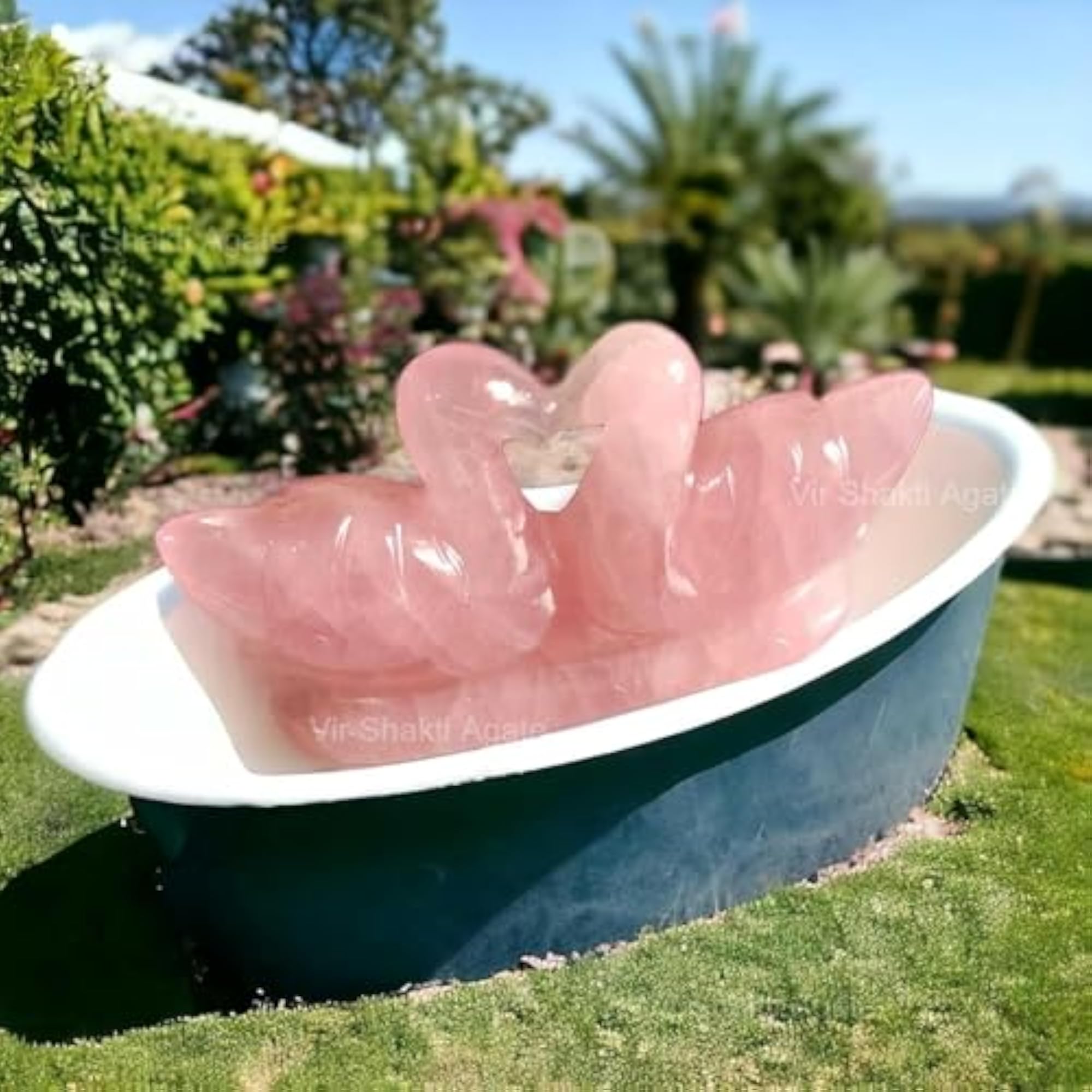 Natural Rose Quartz Crystal Healing Gems