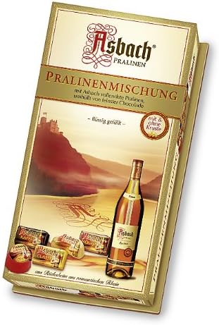 RCP Asbach Pralinenmischung, Mit und ohne Kruste, Flüssige Füllung, Alkoholhaltig, Tolles Geschenk, 2 x 125 g