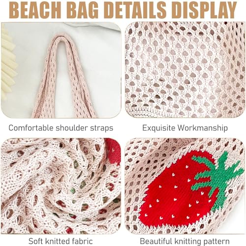 Cute-Strawberry-Pattern-Tote-Bag-Crochet-Tote-Bag-Shoulder-Bag-Handbags-Knitting-Bag-Aesthetic-Handmade-Weaving