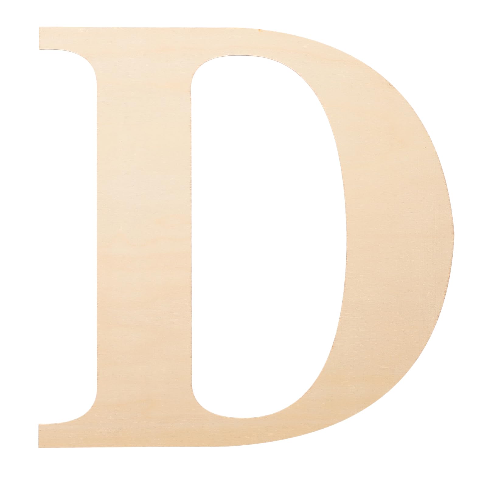 HOMSFOU 12in Thick Large Paintable Letters for Wall Decor DIY Craft Kit Rustic Wooden Alphabet