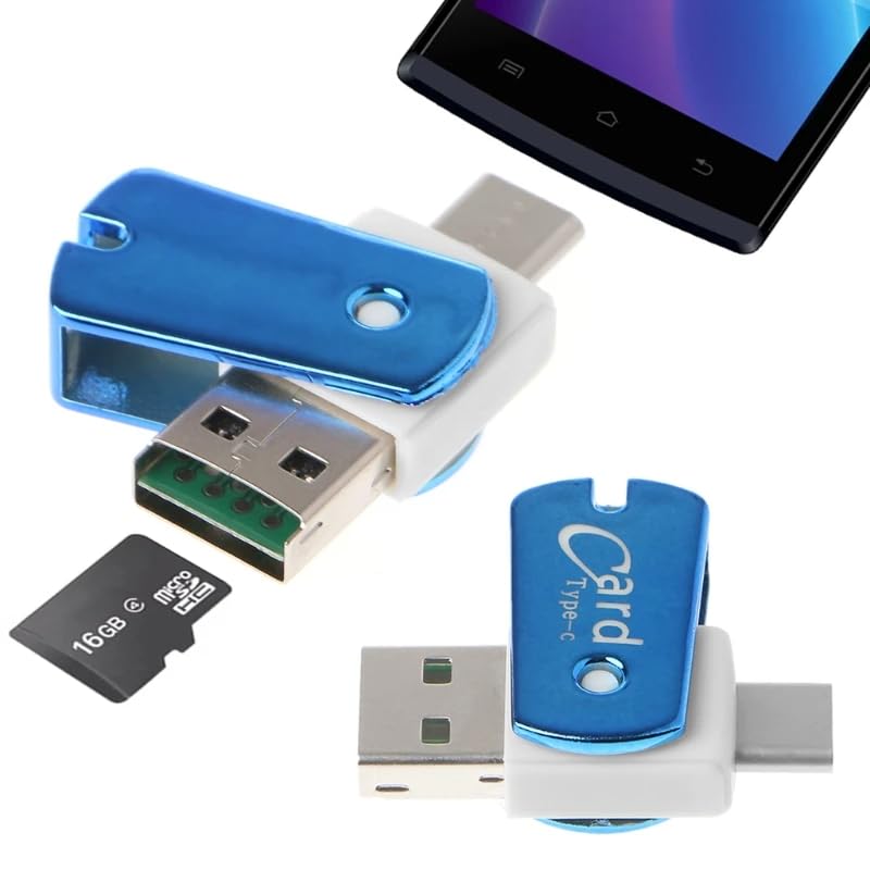 Lecteur de carte USB 3.1 type C vers SD rapide Plug & Play