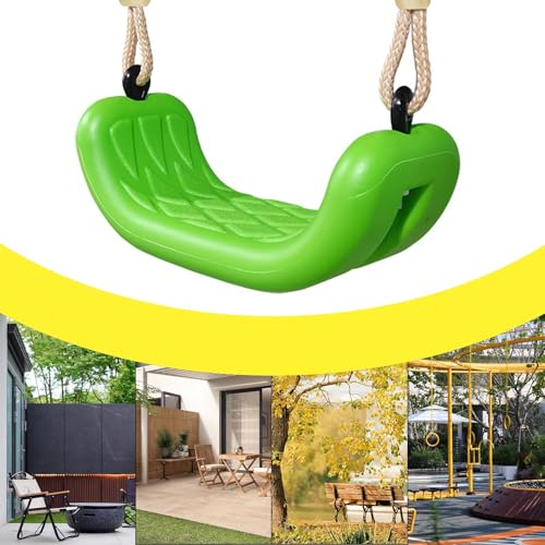Asiento de columpio infantil con trapecio ajustable para parque y terraza 5