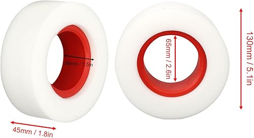 Miniatura 7 de 4 piezas de espuma para neumáticos RC, esponja suave de doble etapa de 2.2 pulgadas, espuma para neumáticos RC para 110 18 RC Crawler (rojo)