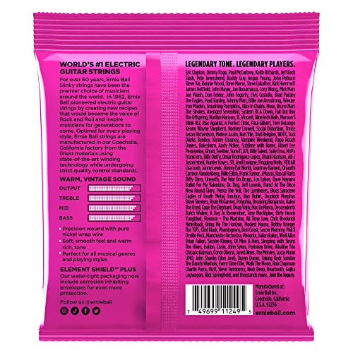 Image of Ernie Ball Super Slinky Classic Pure Nickel Electric Guitar Strings 3-pack, 9-42 Gauge (P03253)