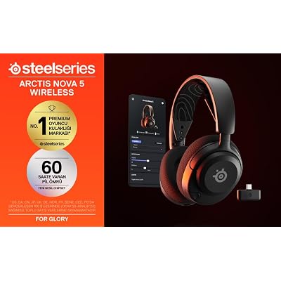 SteelSeries Arctis Nova 5X Wireless Multi-System Gaming Headset — Neodymium Magnetic Drivers — 100+ Audio Presets — 60 HR Battery — 2.4GHz or BT — ClearCast Gen2.X Mic — Xbox, PC, PS, Switch, Mobile