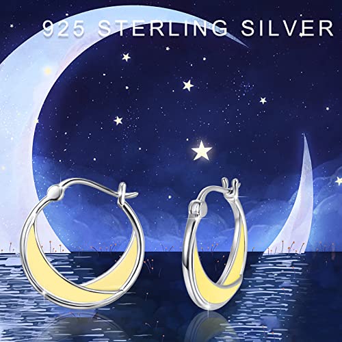 Orecchini Huggies in argento, orecchini a cerchio