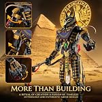 JMBricklayer Anubis Mythical Building Set for Adults, Ancient Egyptian God Building Blcoks, Collectible Mech Model Kits for Home Office Decor, Large Display Statue Gifts for Men & Mythology Lovers