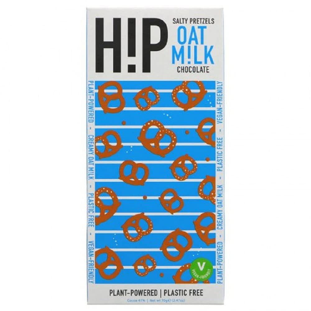 H!P Chocolate Salty Pretzel Oat Milk Chocolate, 70 g