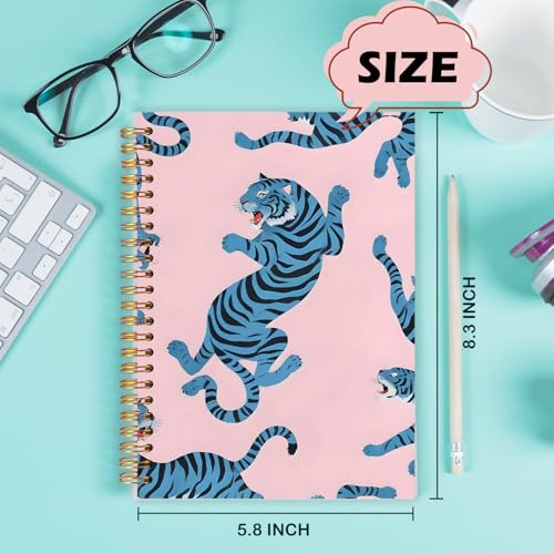 Carnets tendance pour la prise de notes esthétique tigre bleu - 3