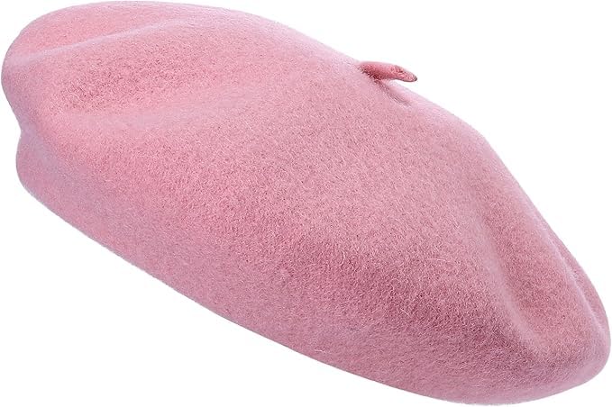 Béret pour adulte - Style français - En laine - Couleur classique - Unisexe - Doux et chaud - Pour l'extérieur - Vintage - Chapeau unisexe