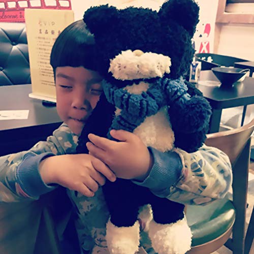 KESYOO Gato de Pelúcia Bichinhos de Pelúcia Cachecol Animal de Estimação Boneca Gatinho Anime Gato T