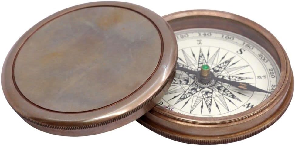 Compass Gift for Mom/Dad, Personalized Gifts, Vintage Pocket Compass Engravable Customized Gifts for Women/Men, Baptism 2026 Communion Christian Luxury Gift, Anniversary or Keepsake
