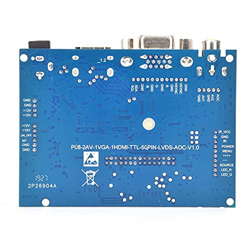 Image of LCD Driver Board, VGA 2AV Reversing Driver Board Compatible for 7inch AT070TN92 800x480 LCD Display Motor Driver Board, Computer Monitor Stands