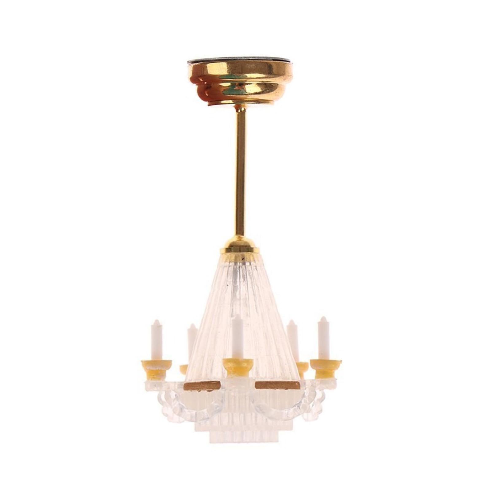 Lámparas de araña para casa de muñecas - Candelabros LED en miniatura para casa de muñecas