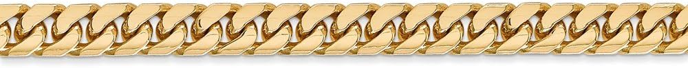 14k Yellow Gold 5mm Solid Miami Cuban Curb Chain Necklace - with Secure Lobster Lock Clasp