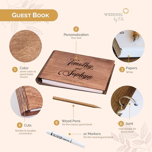 Wedding By Eli Custom Wood Round Record | Wedding Guest Book Alternative thumb #4